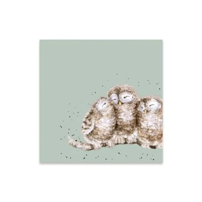Image of Wrendale Designs Pack Of 20 &#039;Owl Together&#039; Cocktail Napkin