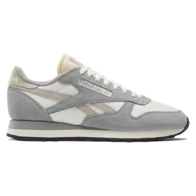 Image of Reebok Classic Unisex Trainers, Size: 5, Chalk/grey 3/moonstone Leather and textile