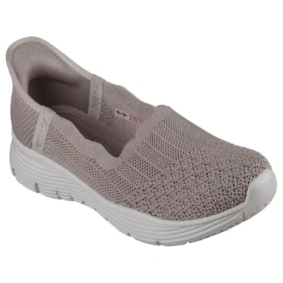 Image of Skechers Women&#039;s Seager Believe IT Sneaker, Brown, 6.5 UK