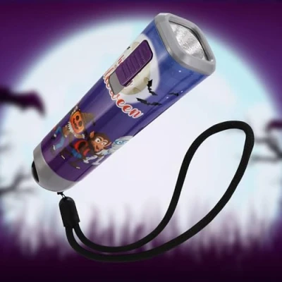 Image of EverBrite Torch for Kids, Small Children Flashlight, Pocket LED with Clip Reading, Camping, Batteries Included, Purple