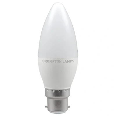 Image of Crompton LED Thermal Plastic Candle 5W 6500K Dimmable BC B22d
