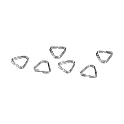Image of 6 x Triangular Split Rings for Camera Straps. D Ring Connectors Nikon etc