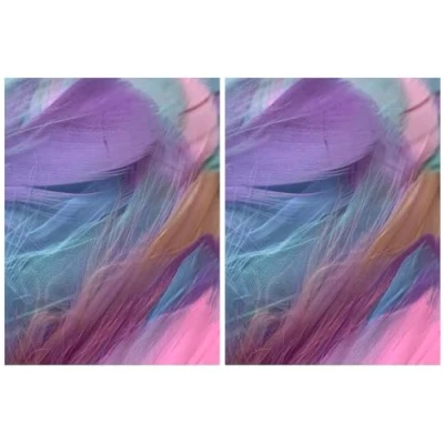 Image of Mixed Pastel Feathers, 100 Pack (2 Pack)