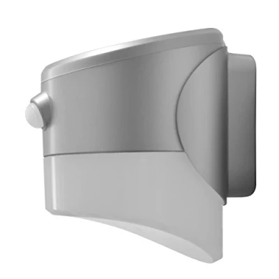 Image of Luceco Solar Guardian Wall Lantern with PIR 2 W Grey LEXSL20g40 01