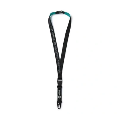 Image of Mercedes AMG Petronas F1 Logo Lanyard Black