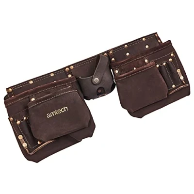Image of Amtech N1055 12 Pocket Heavy Duty Leather Tool Belt