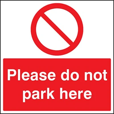 Image of Road Signs Please do not park here Rigid Plastic