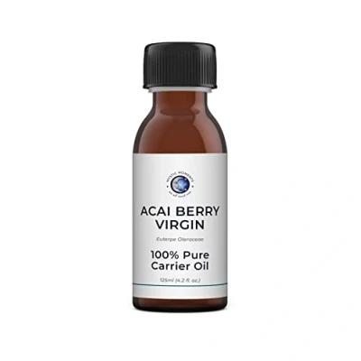 Image of Mystic Moments Acai Berry Virigin Carrier Oil 250ml Pure &amp; Natural Perfect For Hair, Face, Nails, Aromatherapy, Massage and Dilution Vegan GMO Free