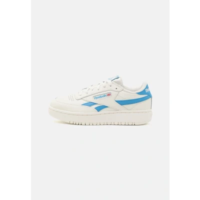 Image of Reebok Classic CLUB C Double Revenge Trainers, Women&#039;s, Size: 4.5, Chalk/essential blue leather and imitation
