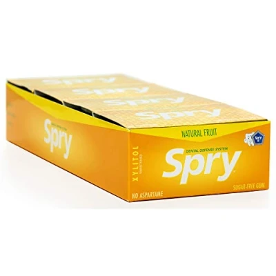 Image of Spry Fresh Fruit with Xylitol Chewing Gum 10 Pieces (Pack of 20)