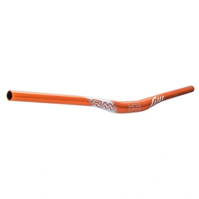 Image of Funn Full On Mountain Bike Handlebar with Bar Clamp 31.8mm and Width 785mm, Tough Lightweight Alloy Riser for MTB, BMX Road Bike, Rise 15mm MTB (Orange)