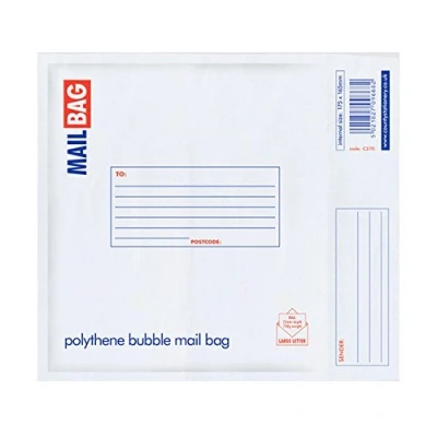 Image of County Extra Large POLYTHENE Bubble Bags 350 X 470MM 10/PK