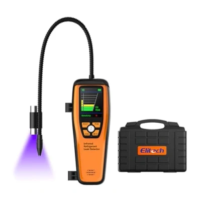 Image of Elitech ILD 200 Gas Leak Detector for Refrigerant Gas,HVAC Infrared Detector,Freon Sniffer R1234yf with Flexible Probe Air Conditioning Repair Kit