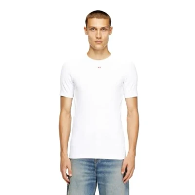 Image of Diesel Ribber Basic Tshirt, Size: Medium, White