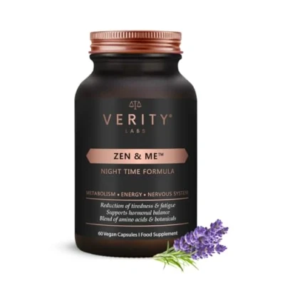 Image of Zen &amp; Me Sleep Supplement, Anxiety Aid Support Calm Mood Relax Natural Ingredients Ashwagandha, Astaxanthin, Vitamin B6, Magnesium, Lemon Balm, Glycine Stress Relief