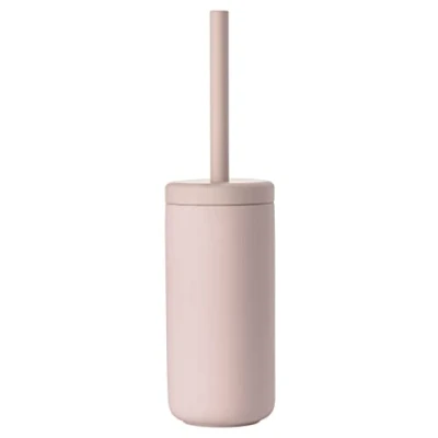 Image of Zone Denmark Ume Toilet Brush, Brush in Beautiful Danish Design, Made of Stoneware with Soft Touch Coating, Diameter 10 cm, Height 38.7 Nude