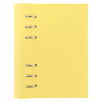Image of Filofax Clipbook Classic Pastels Personal notebook lemon