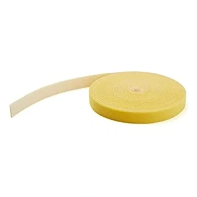 Image of StarTech.com 25ft Hook and Loop Roll Cut to Size Reusable Cable Ties Bulk Industrial Wire Fastener Tape /Adjustable Fabric Wraps Yellow / Self Gripping Management Straps (HKLP25YW)
