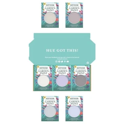 Image of Rust Oleum Garden Paint in Satin Finish Pastel Purples Tester Box