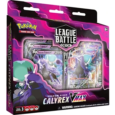 Image of Pokémon TCG: Shadow Rider Calyrex VMAX League Battle Deck (60 Cards Ready to Play Deck, 3 Foil V &amp; Cards)