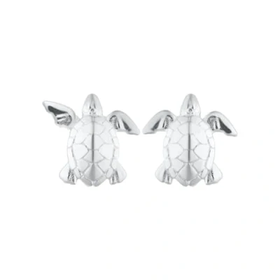 Image of Lily Charmed 925 Sterling Silver Turtle Stud Earrings