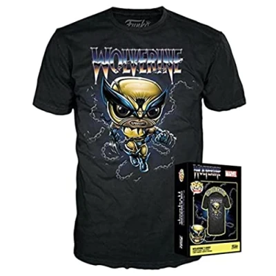 Image of Funko Boxed Tee: Marvel: Wolverine: S Small (S) T Shirt Clothes Gift Idea Short Sleeve Top for Adults Unisex Men and Women Official Merchandise Fans Multicolour