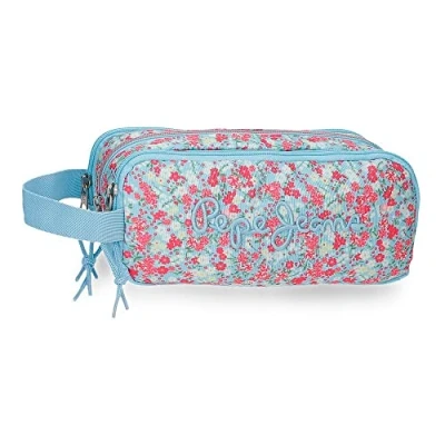 Image of Pepe Jeans Aide Triple Pencil Case Multicolor 22x10x9 cms Polyester