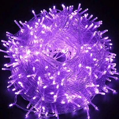 Image of HULX LEDs Christmas Lights, 5m 50LED LED String Lights Fairy Twinkle Tree Battery for Indoor Outdoor (Purple)