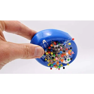 Image of Trimz Magnetic Pin Cushion, Blue, 12 x 8 3 cm