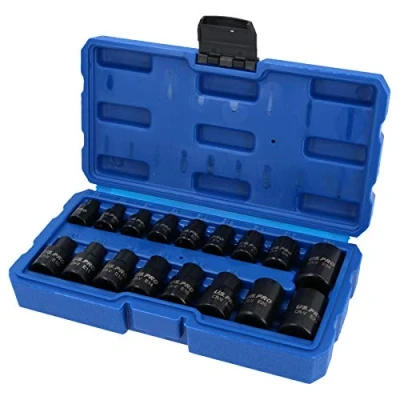 Image of E Star Female Torx Impact Sockets E5 E24 3/8&quot; and 1/2&quot; Drive 17pc