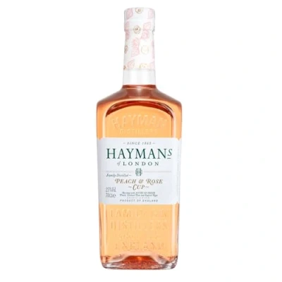Image of Hayman’s Peach and Rose Gin Cup 70cl Fresh Flavoured for a Refreshing Pink Spritz 25% ABV