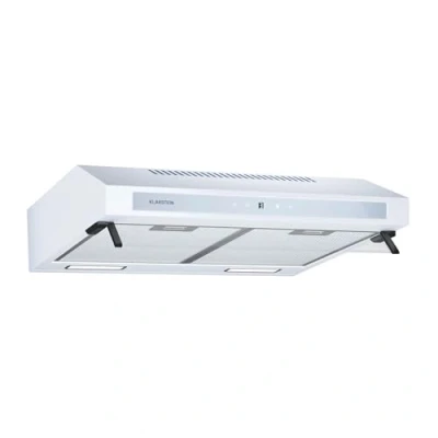 Image of Klarstein Purista Force Integrated Cooker Hood, 60cm Under Cabinet Dual Motor 400 m3/h, LED Touch Panel, Energy Class C, Compact 13cm Design, Lighting, Charcoal Filter