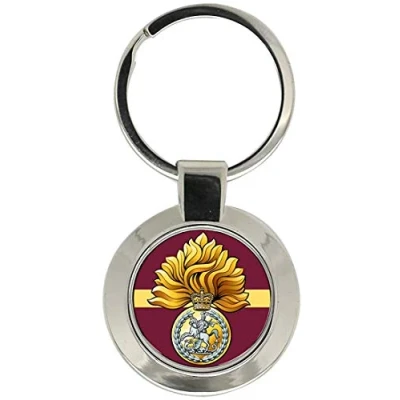 Image of Royal Regiment of Fusiliers Badge, British Army Key Ring