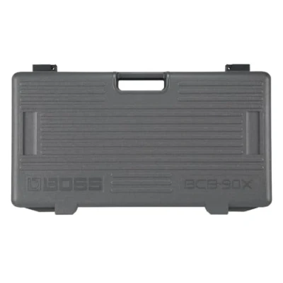 Image of BOSS BCB 90X Large Guitar Effects Pedal Board And Case with Integrated Lid Heavy Duty Moulded Junction Box, Customisable To Fit Up Ten Pedals
