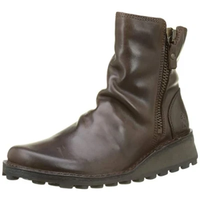 Image of MON944FLY Rug Leather Women&#039;s Ankle Boots