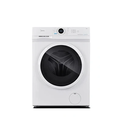 Image of Midea MF10EW80B Energy Saving Freestanding Washing Machine, BLDC Motor, Bright LED Display, Steam Care, Quick Wash, Various temp options, Prewash, 1400RPM, White, 8 kg washer