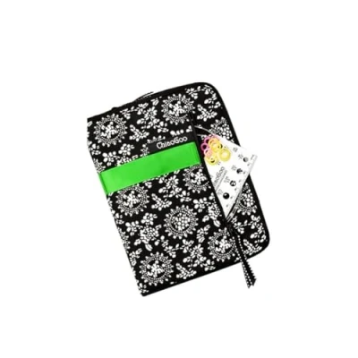 Image of ChiaoGoo Interchangeable Tip, Bamboo, White, Black, 4 Inch