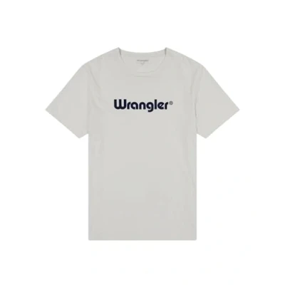 Image of Wrangler Men&#039;s Logo tee T Shirt, White, XL