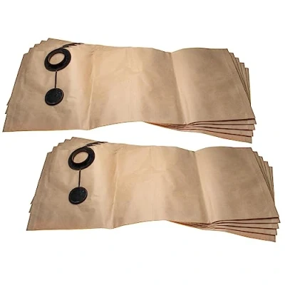 Image of vhbw 10x Filter Bag compatible with WAP Alto Turbo XL Dust Extractor, paper, 29.7 cm x 99.6 cm, Sand Coloured