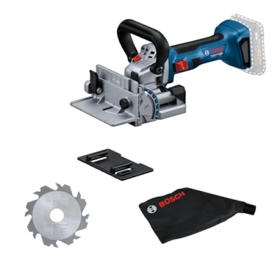 Image of Bosch Professional 18V System Cordless Biscuit Joiner GFF 22 (incl. Side milling Cutter, dust Bag, Clip on Plate, pin Type face Wrench)
