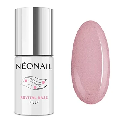 Image of NeoNail UV/LED Revital Base Fiber Blinking Cover Pink 7ml