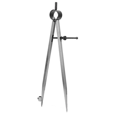 Image of Hyuduo Adjustable Rotating Craft Tool, Wing Divider Line Location Scriber Drawing Compasses (300mm)