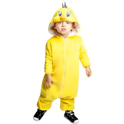 Image of Funidelia Tweety Costume for Babies Looney Tunes baby Costumes kids, accessory fancy dress &amp; props Halloween, carnival parties Size 12 24 months Yellow