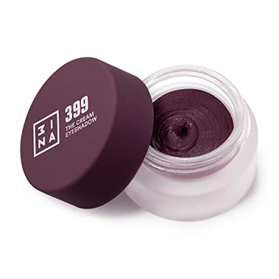 Image of 3INA MAKEUP Vegan Cruelty Free The Cream Eyeshadow 399 Burgundy 24H Longwearing &amp; Waterproof Fast Drying Formula Creamy Texture Highly Pigmented Matte and Shimmer Finish