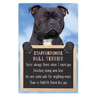 Image of Faithful Friends STAFFORDSHIRE BULL TERRIER 3D SIGN