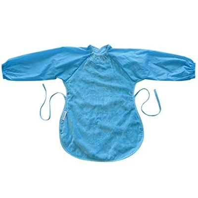 Image of Sillybillyz Bib with Sleeves for Small Children Cotton