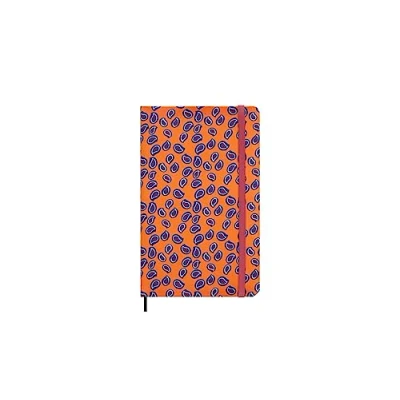 Image of Moleskine Agenda Silk 12 Months, Weekly Undated Agenda, Hard Cover with Italian from Mantero, Elastic Closure, Gift Box, Size Large 21x13cm, Colour Orange