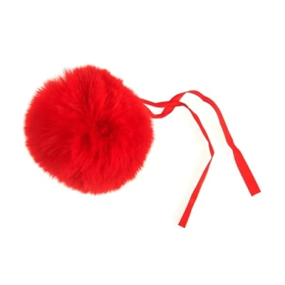 Image of Trimits Faux Fur Pom Medium 6cm Assorted Colours Red