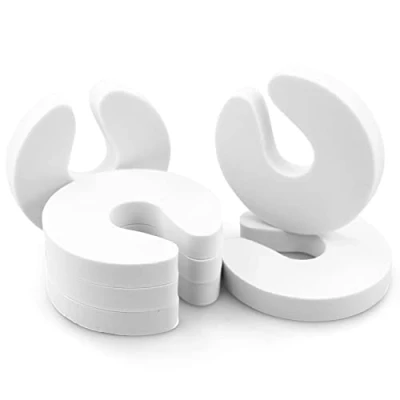 Image of 6 PCS Safety Door Stoppers, Guard Baby Finger Protection, Proofing, Soft Foam Stopper, Avoid Pinch Injuries, Slamming Doors, Children &amp; Pets from Getting Locked in Room
