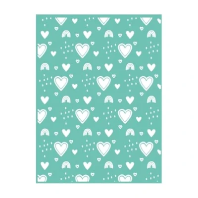 Image of Embossing Hearts and Rainbows Craftelier Rainbow Texture Folder for Scrapbooking Crafts Fits Sizzix Big Shot, Shot Plus, Revolution 15 x 20 cm
